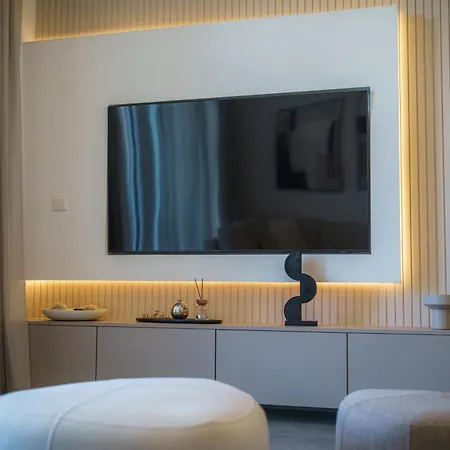 Апартаменты Blue Horizon Seaview With Rooftop And Pool In Паралимни
